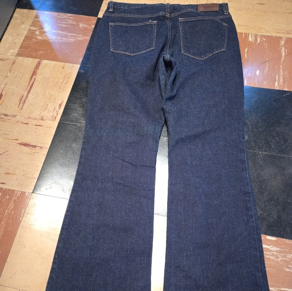 LRL Lauren Ralph Lauren dark blue bootcut flare denim jeans in a misses size 12 - Picture 4 of 9